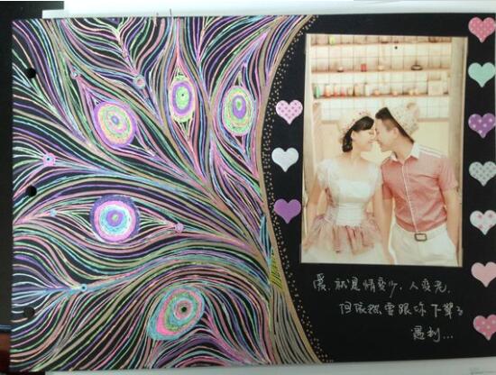 手工diy婚紗相冊設(shè)計圖片
